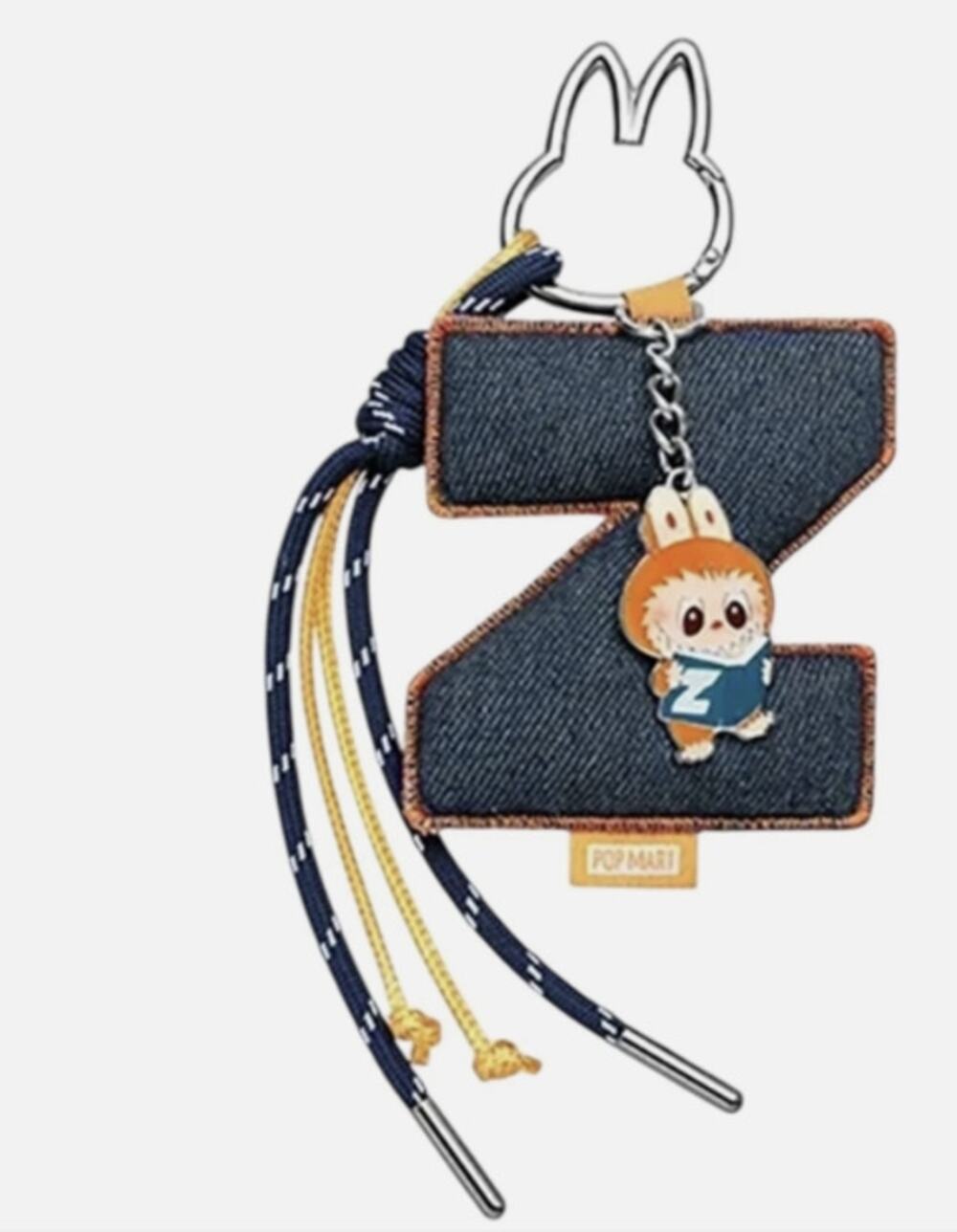 Pop Mart MONSTERS LABUBU Pin for Love Keychain Pendant, LETTER Z Bag Charm, NEW